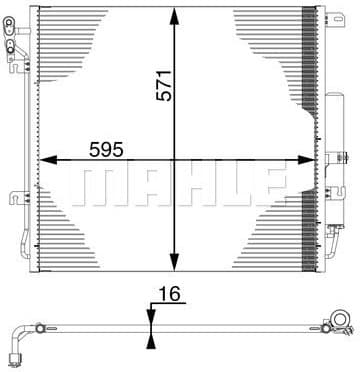 Condenser, air conditioning BEHR AC 759 000S - image 13
