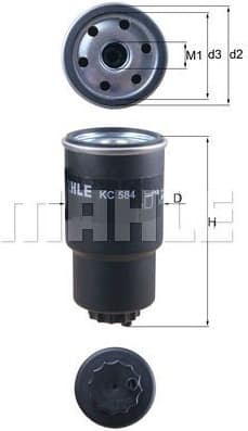 Filter diesel fuel KC584 - image 2