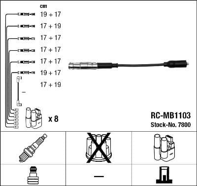 Ignition Cable Kit RC-MB1103