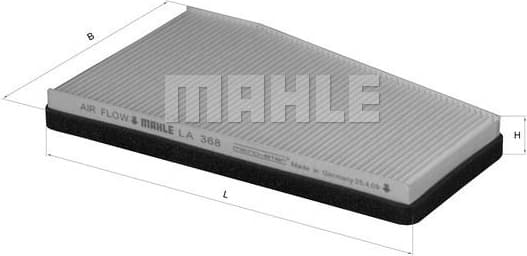 Filter, cabin air LA368 - image 2