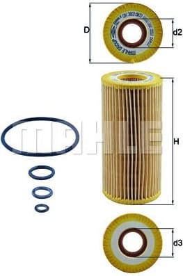 Filter oil OX383D - image 2