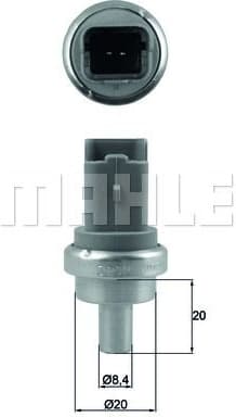 Sensor, coolant temperature BEHR TSE9 - image 2