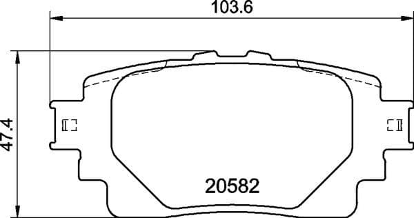 Brake Pad Set, disc brake PRIME LINE P83174