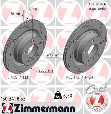 Brake Disc BLACK Z 150.3498.53