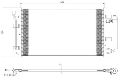 Condenser, air conditioning EASY FIT 350493