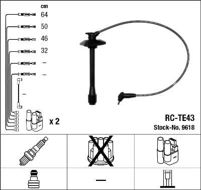 Ignition Cable Kit RC-TE43
