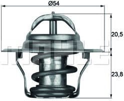 Thermostat, coolant BEHR TX1480D - image 2