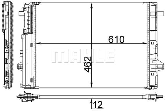 Condenser, air conditioning BEHR AC 446 000S