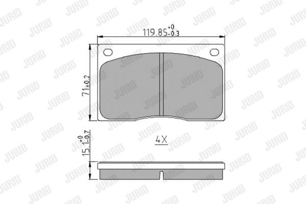 Brake Pad Set, disc brake 571533J