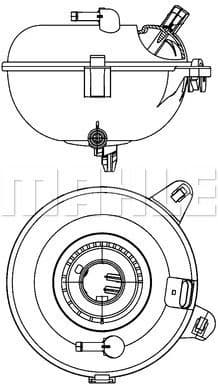Expansion Tank, coolant BEHR CRT 21 000S - image 2
