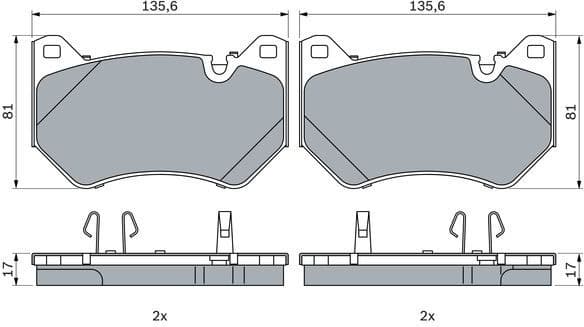 Brake Pad Set, disc brake 0 986 424 965