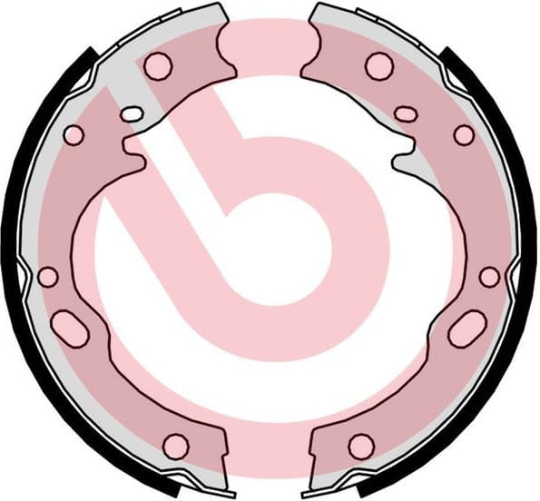 Brake Shoe Set, parking brake ESSENTIAL LINE S34509