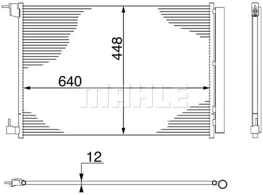 Condenser, air conditioning BEHR AC 412 000S - image 13
