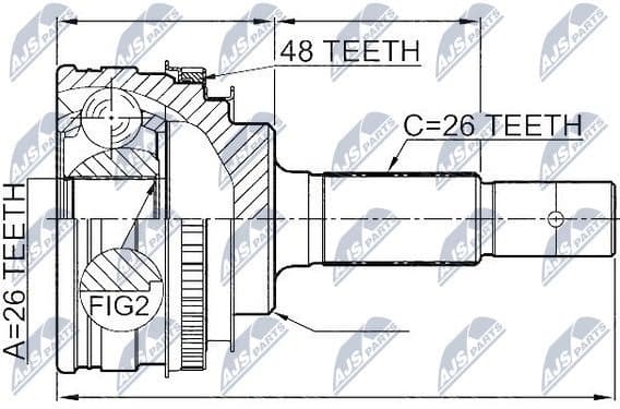 Joint Kit, drive shaft NPZ-TY-003 - image 2