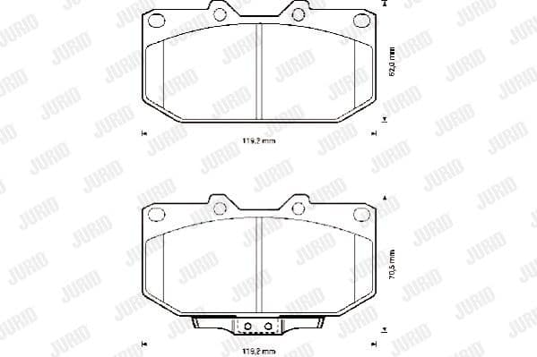 Brake Pad Set, disc brake 572252J - image 2