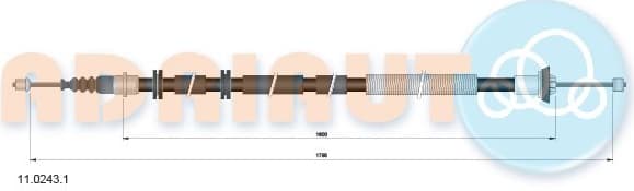 Cable Pull, parking brake 11.0243.1