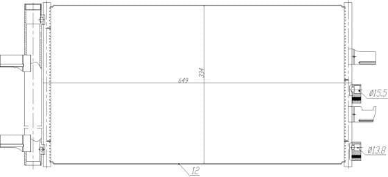 Condenser, air conditioning 350474