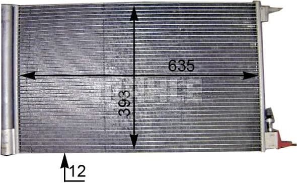 Condenser, air conditioning BEHR AC 552 000S - image 23