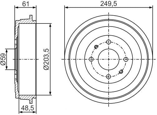 Brake Drum 0986477286 - image 5