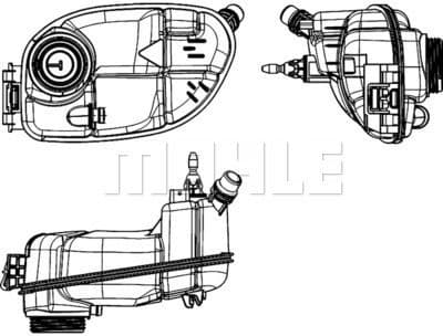 Expansion Tank, coolant BEHR CRT 65 000S - image 2