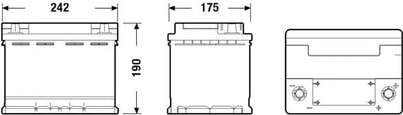 Starter Battery AGM EK600 - image 2
