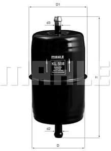 Fuel Filter KL558 - image 2