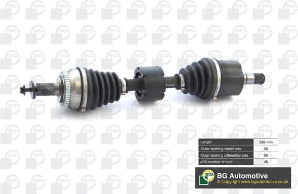 Drive Shaft DS9707LA