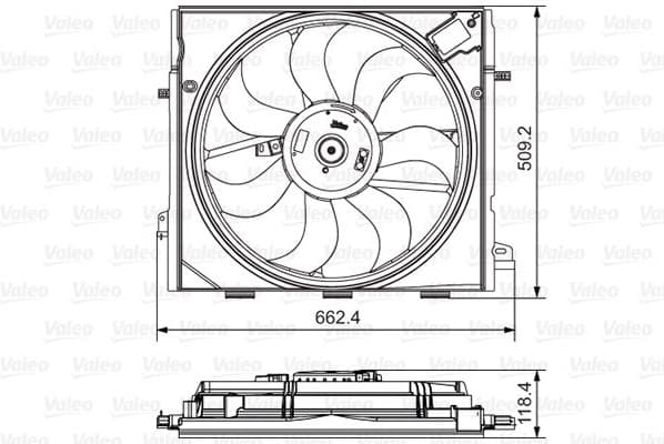 Fan, engine cooling 696873