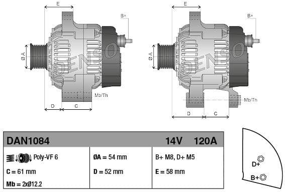 Alternator DAN1084 - image 4