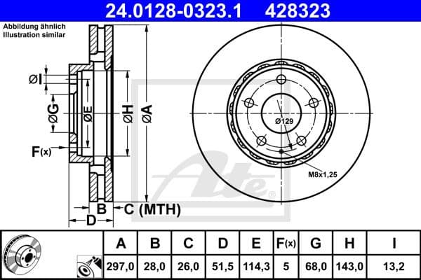 Brake Disc 24.0128-0323.1