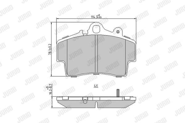 Brake Pad Set, disc brake 573043J