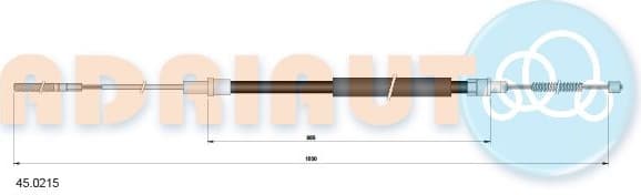 Cable Pull, parking brake 45.0215