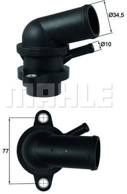 Thermostat, coolant BEHR TI23987D - image 2