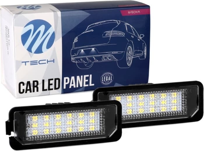 Valstybinio numerio žibintas 2X LED VW GOLF 4,5,6,7, Lupo, Polo, Passat