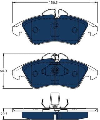 Brake Pad Set, disc brake GDB1220BTE
