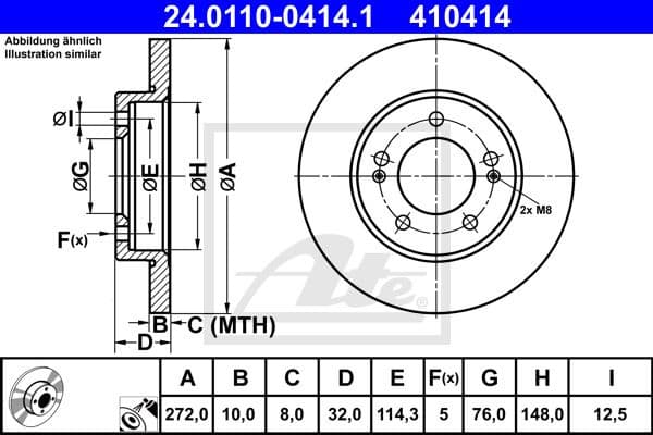 Brake Disc 24.0110-0414.1