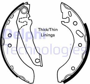 Brake Shoe Set LS1616