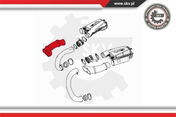 Intake Hose, air filter 43SKV914 - image 4