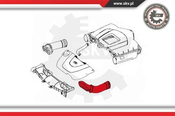 Intake Hose, air filter 43SKV903 - image 4
