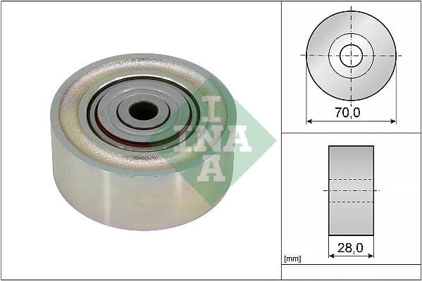 Deflection/Guide Pulley, V-ribbed belt 532 0934 10
