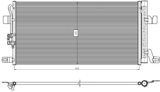 Condenser, air conditioning EASY FIT 350463