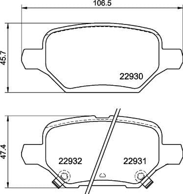 Brake Pad Set, disc brake PRIME LINE P59099