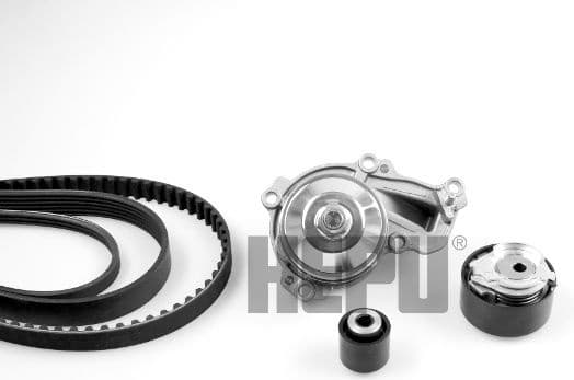 Water Pump + Timing/V-ribbed Belt Set PK09080