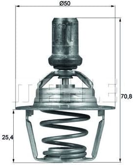 Thermostat, coolant BEHR TX6686D - image 2