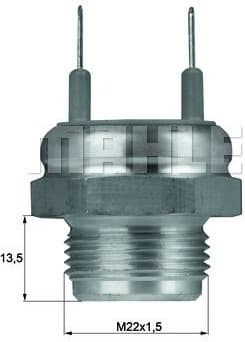 Temperature Switch, radiator fan BEHR TSW1D - image 2