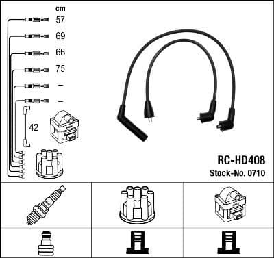 Ignition Cable Kit RC-HD408