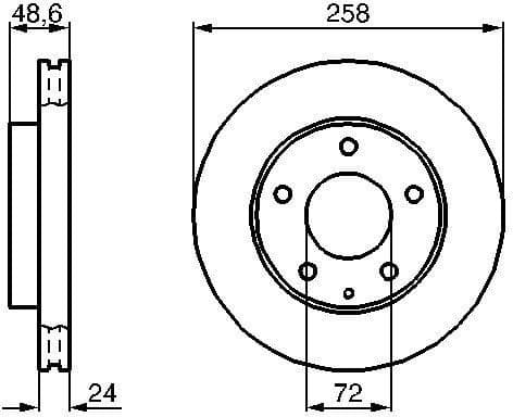 Brake Disc 0986479B25 - image 5