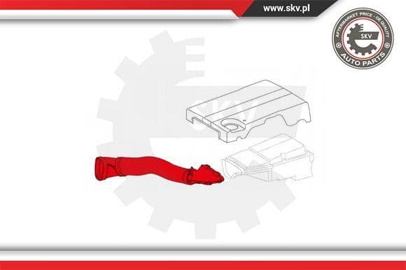 Intake Hose, air filter 43SKV902