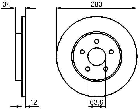 Brake Disc 0986479B65 - image 5