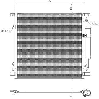Condenser, air conditioning EASY FIT 350502